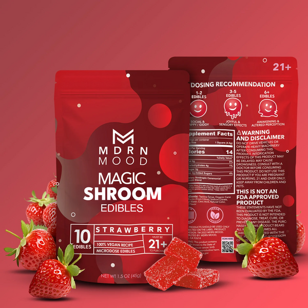 MDRN MOOD Magic Shroom Edibles - Strawberry MDRN MOOD Magic Shroom Edibles - Strawberry