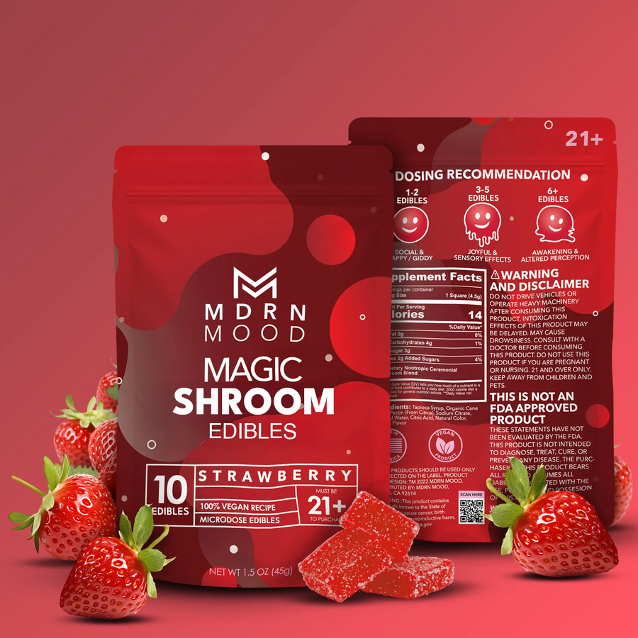 MDRN MOOD Magic Shroom Edibles - Strawberry - Headshop.com