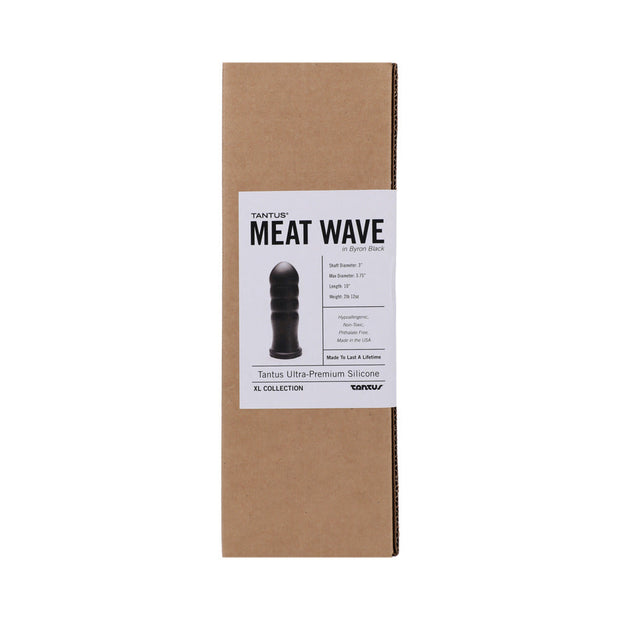 Tantus Meat Wave Anal Plug Onyx (Box) - Headshop.com