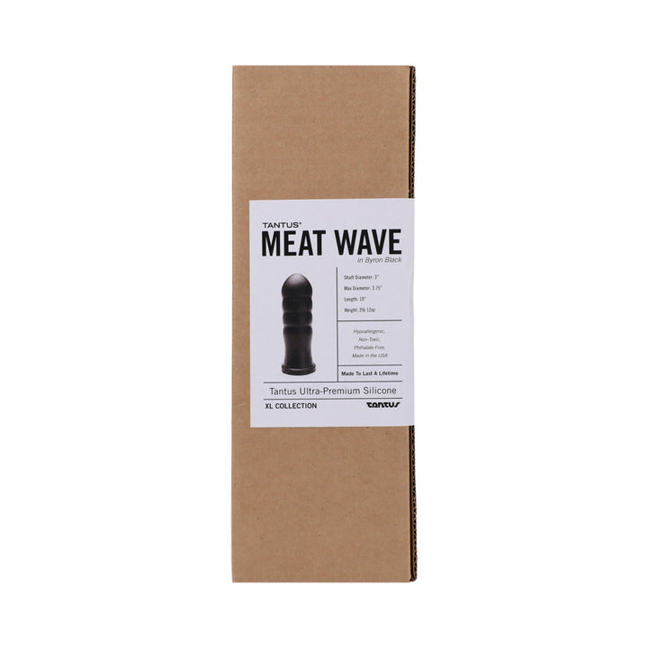 Tantus Meat Wave Anal Plug Onyx (Box) - Headshop.com