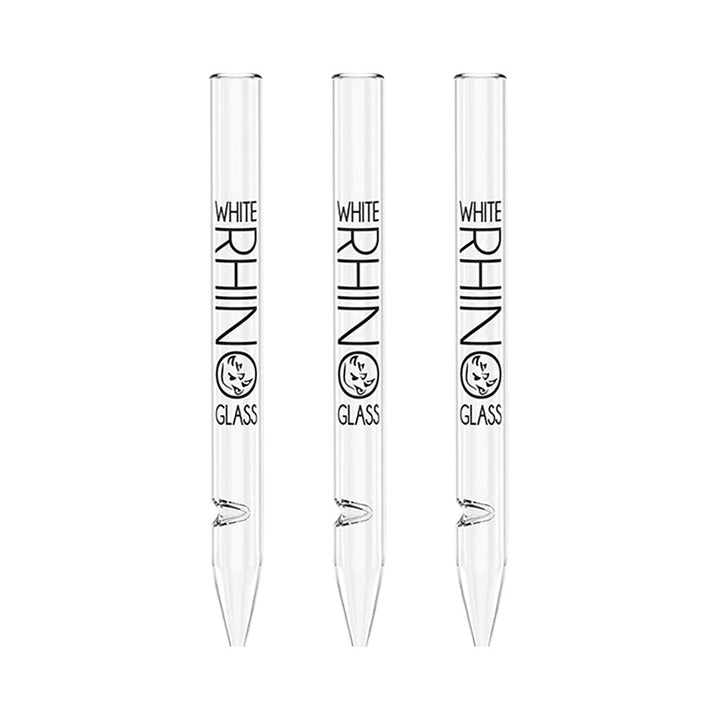 White Rhino Dab Straw w/ Silicone Cap | 5" | 25pc Display - Headshop.com