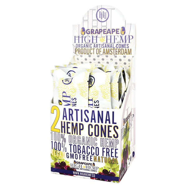 High Hemp Organic Artisanal Cones | 2pc | 15pk Display - Headshop.com