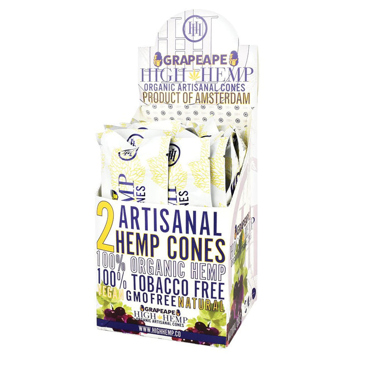 High Hemp Organic Artisanal Cones | 2pc | 15pk Display - Headshop.com