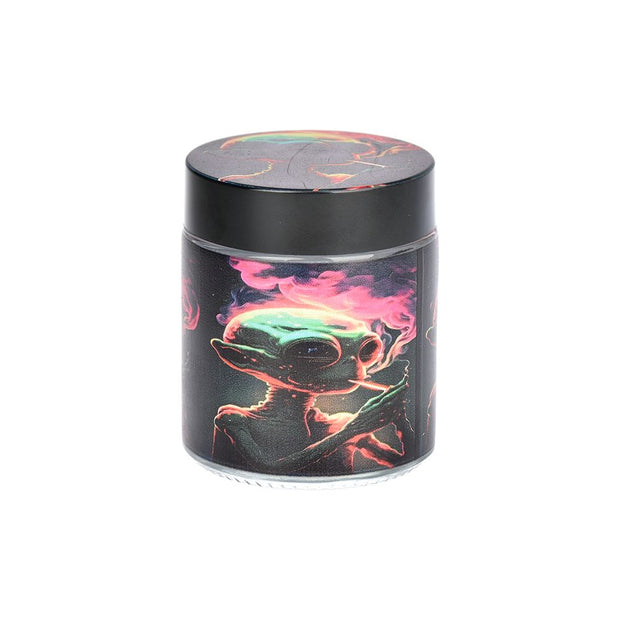 Alien Glass Beaker Water Pipe Smoking Set - 7.75" / 14mm F - Headshop.com