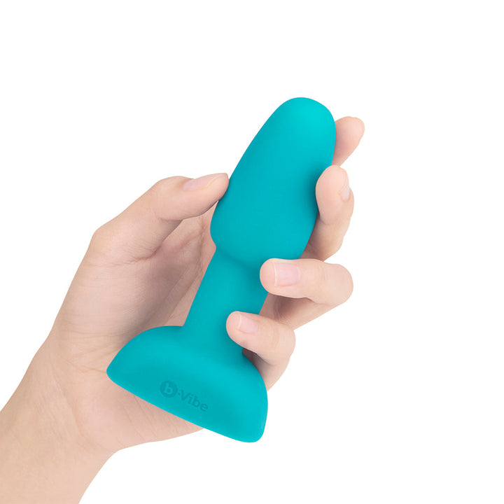 b-Vibe Rimming Petite Rotating and Vibrating Remote Control Plug Teal - Headshop.com