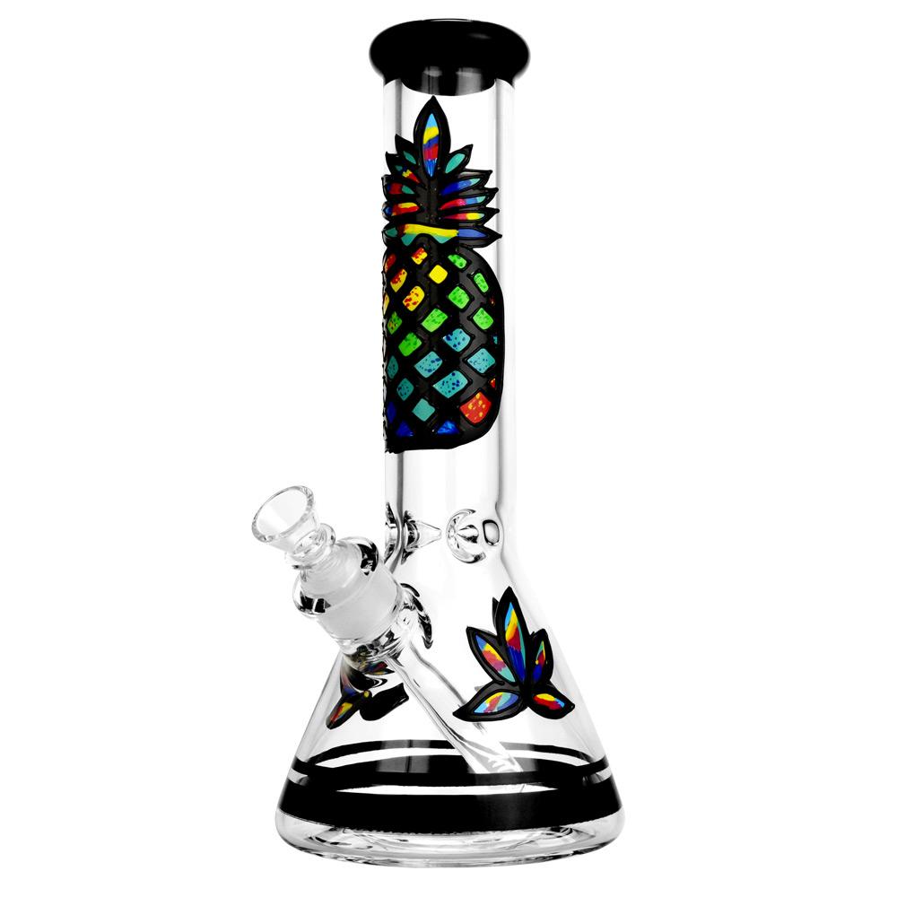 Psychedelic Pineapple Beaker Bong - Headshop.com