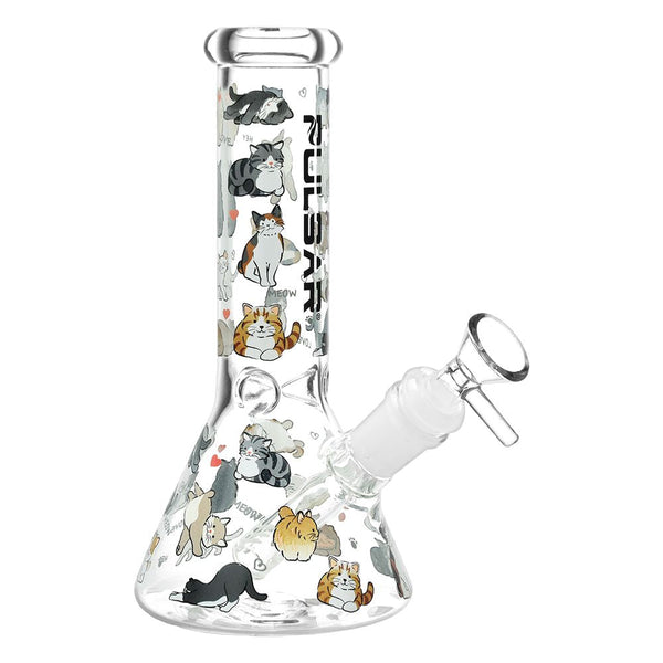 Pulsar Kitten Corral Beaker Glass Water Pipe - 7.75" Pulsar Kitten Corral Beaker Glass Water Pipe - 7.75"
