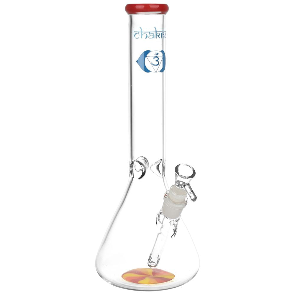 Chakra Drop Of Sun Beaker Glass Water Pipe - 11.75" / 14mm F - Headshop.com