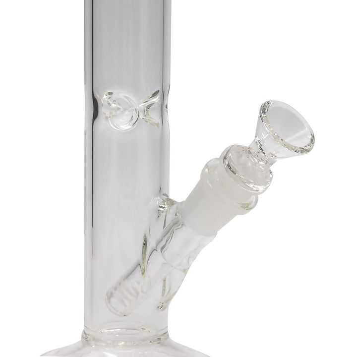 LA Pipes 12" Clear Straight Shot Bong - Headshop.com