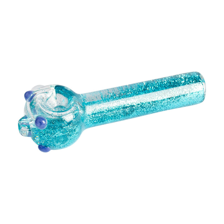 Red Eye Glass 4.5" Sparkle Liquid Glass Pipe