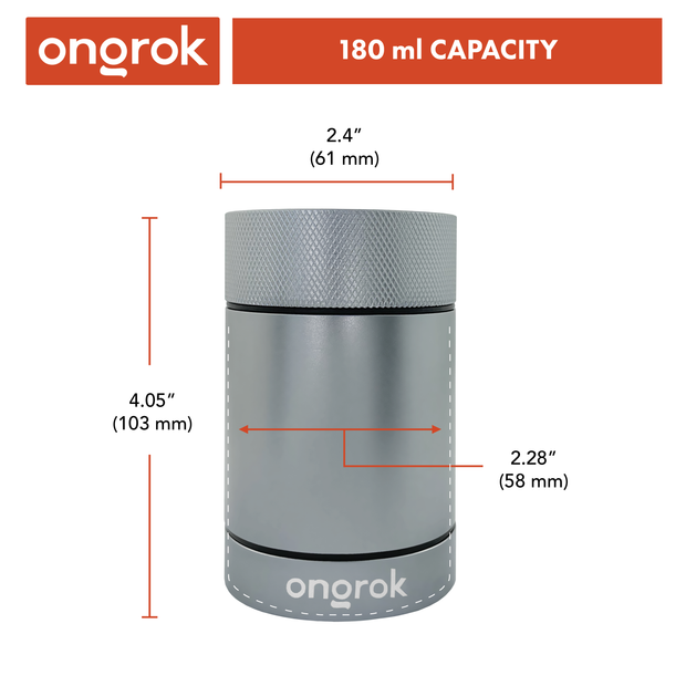 Ongrok Aluminum Metal Storage Jar - Headshop.com