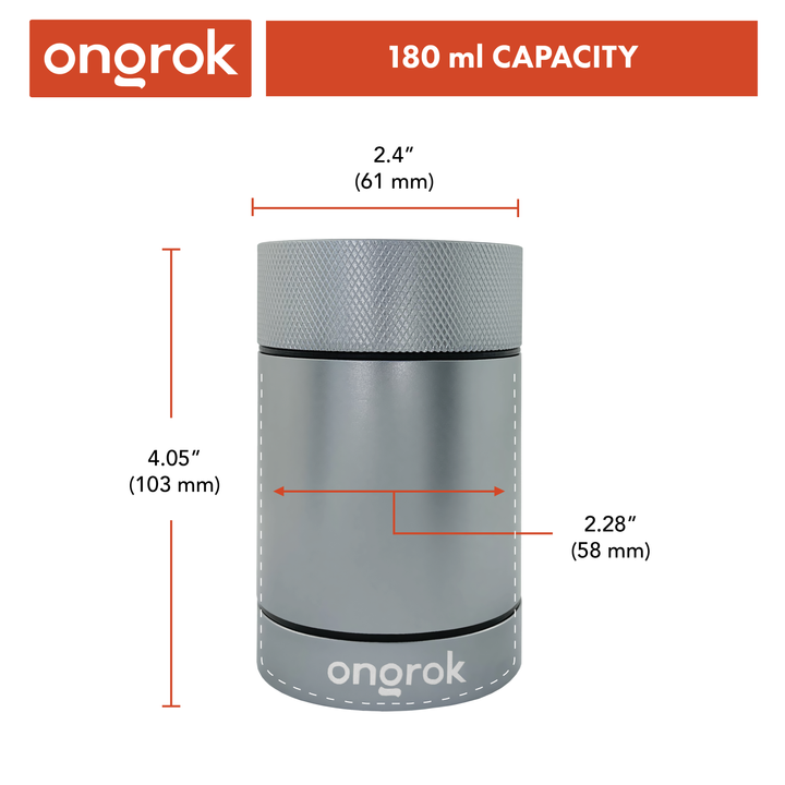 Ongrok Aluminum Metal Storage Jar - Headshop.com