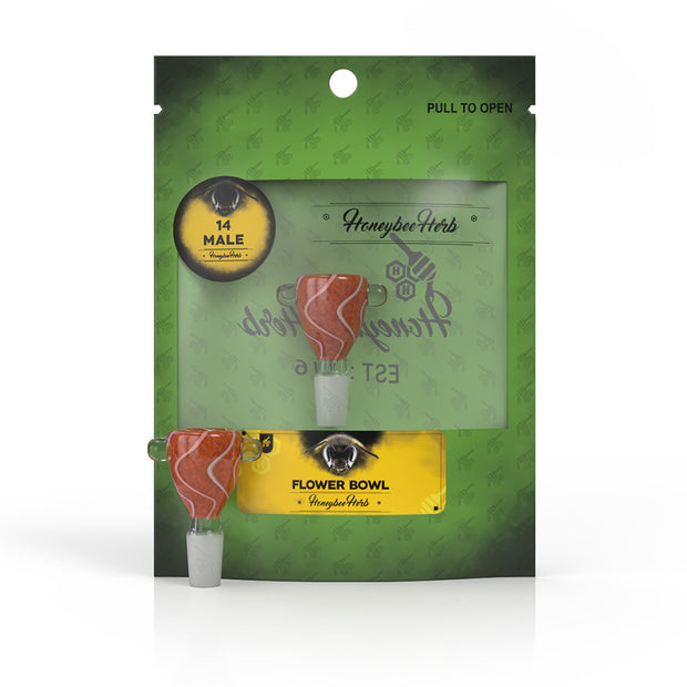 Honeybee herb Glass Flower Bowl (FB-8) - Headshop.com