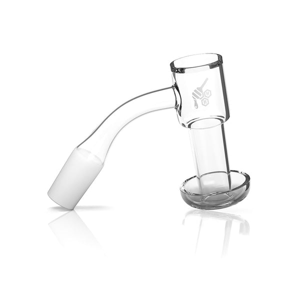 Honeybee Herb Honeysuckle Quartz Banger - 45° Honeybee Herb Honeysuckle Quartz Banger - 45°
