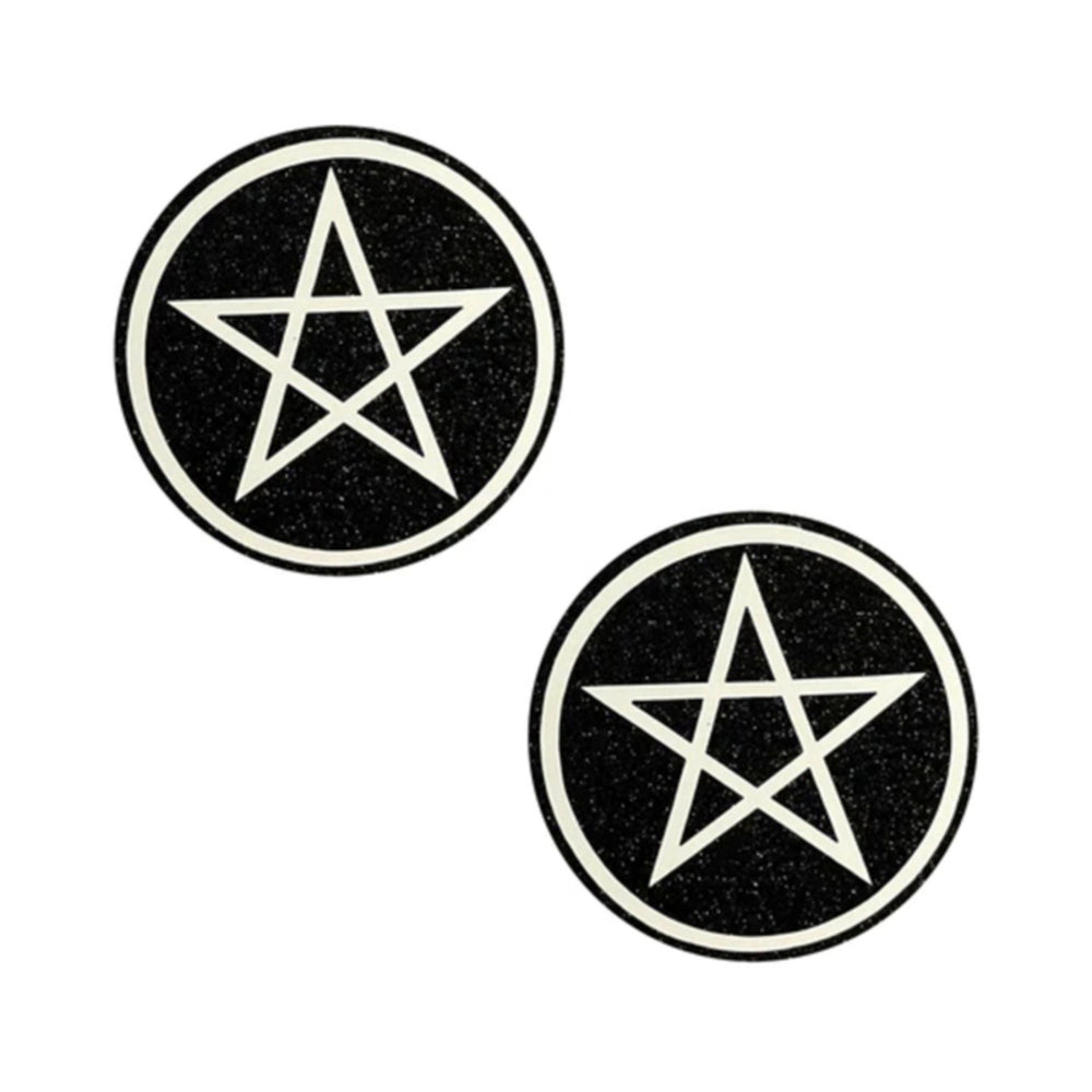 Neva Nude Pasty Wicca Black Glitter - Headshop.com