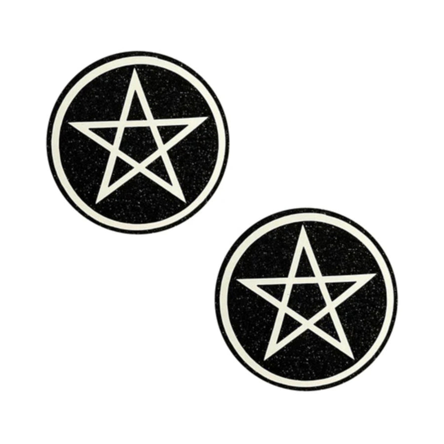 Neva Nude Pasty Wicca Black Glitter - Headshop.com