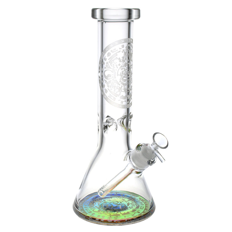 Etched Electroplate Bottom Beaker Bong - Headshop.com
