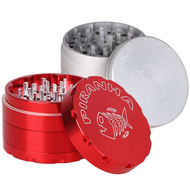 Piranha RETRO Aluminum Grinder | 4pc | 2.5"