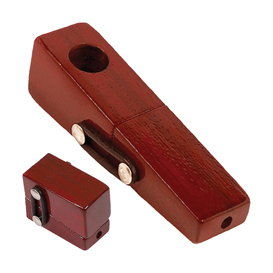 Square Foldable Wood Hand Pipe - Headshop.com