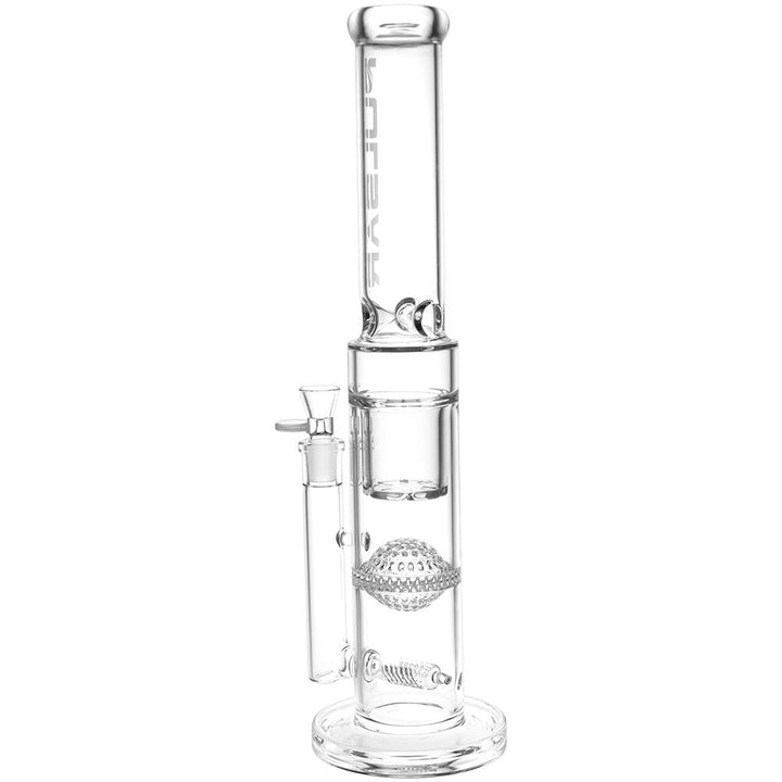 Pulsar Triple Treat Straight Tube Water Pipe - 17" / 19mm F / Clear - Headshop.com