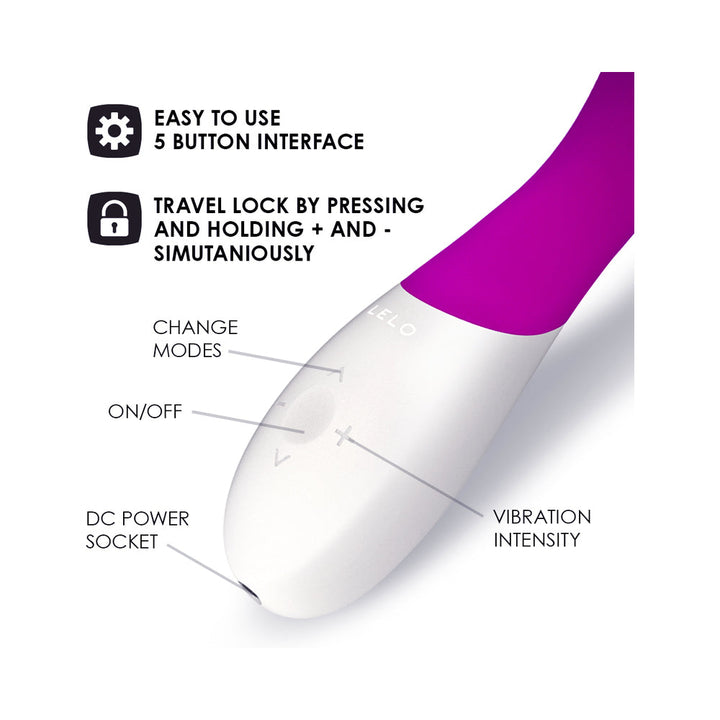 LELO MONA WAVE Rechargeable G-Spot Vibrator Deep Rose - Headshop.com