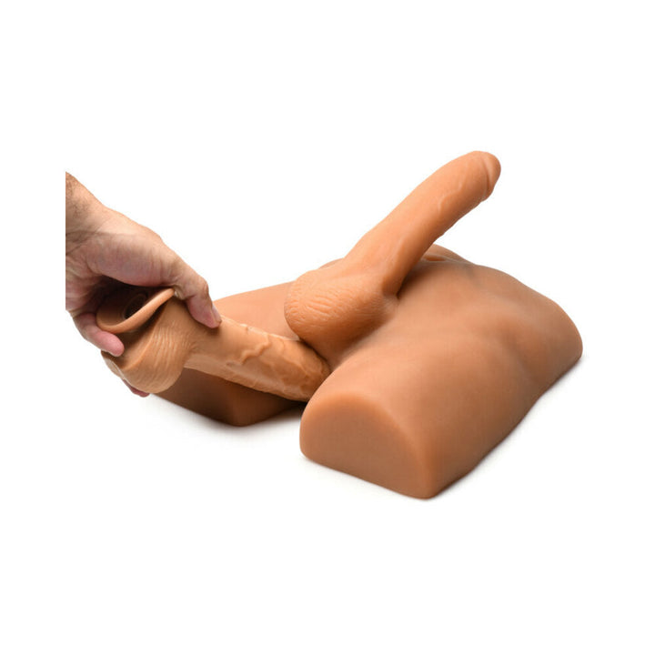 Jock Ass Masturbator with Posable 7 in. Dildo Medium - Headshop.com