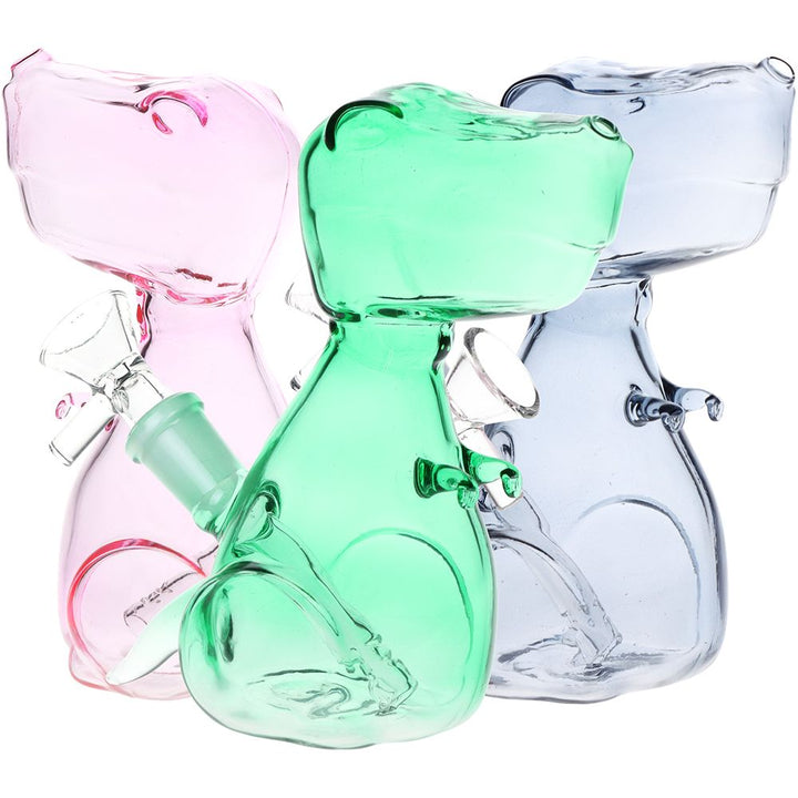 T-Rexxin On Em Glass Water Pipe - 5.75" / 14mm F / Colors Vary - Headshop.com