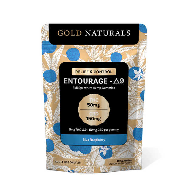 Gold Naturals 5 mg Entourage Δ9 Gummy - Headshop.com
