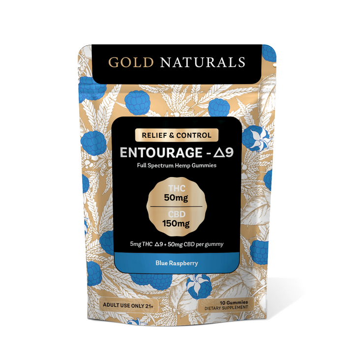 Gold Naturals 5 mg Entourage Δ9 Gummy - Headshop.com