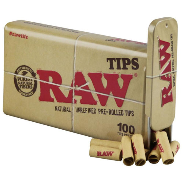Raw Pre-Rolled Tips Tin Raw Pre-Rolled Tips Tin