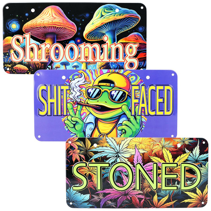 Novelty Embossed Metal License Plate | 12"x6" - Headshop.com