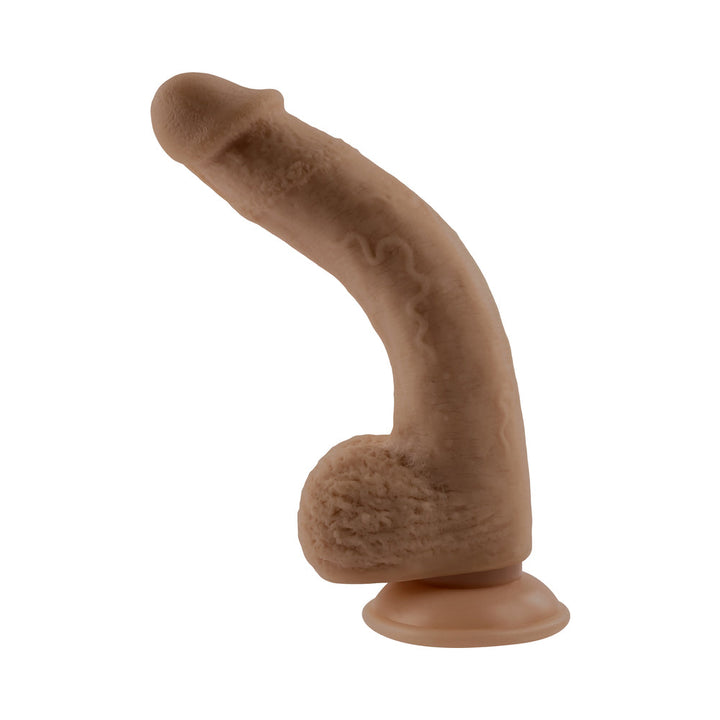 Selopa Natural Feel Flexskin Bendable Dildo with Moving Material 7 in. Dark - Headshop.com