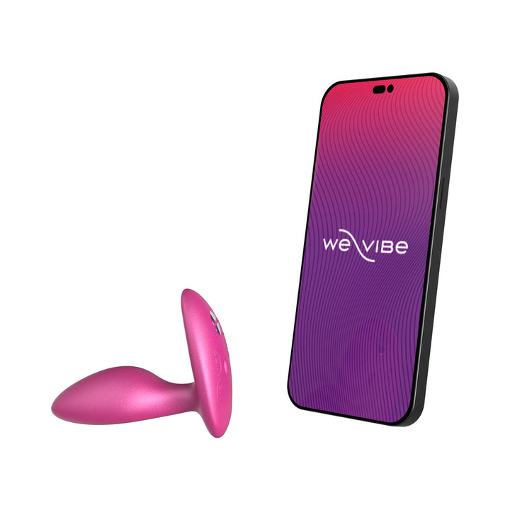 We-Vibe Ditto+ Rechargeable Remote-Controlled Silicone Vibrating Anal Plug Cosmic Pink - Headshop.com