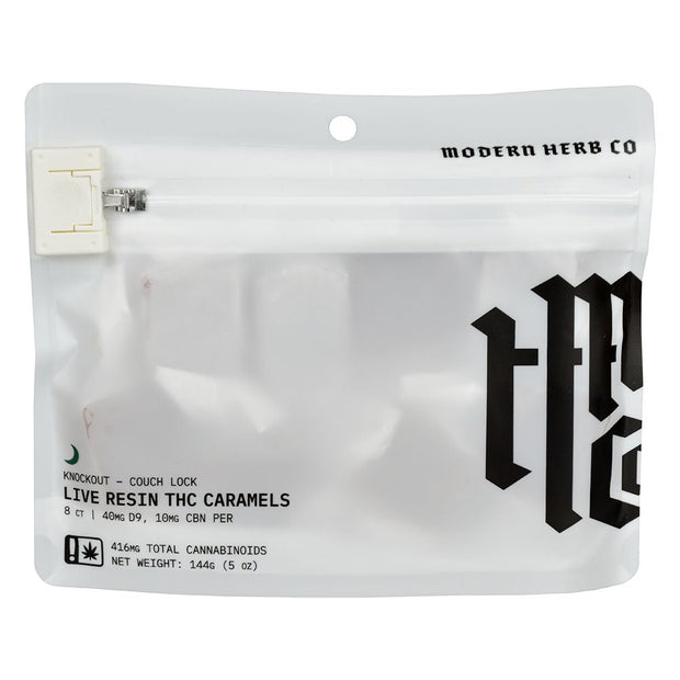 Modern Herb Co D9 Live Resin Caramels | 320mg-400mg | 8pc Bag - Headshop.com