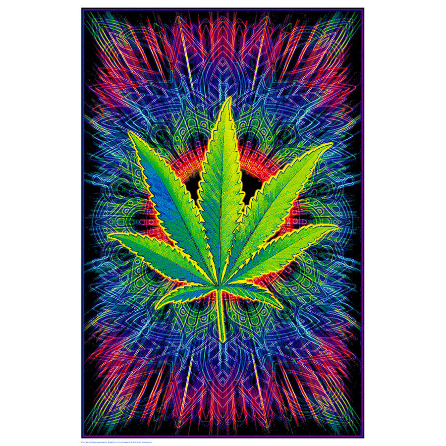 Canna Vibes Non-Flocked Blacklight Poster - Headshop.com