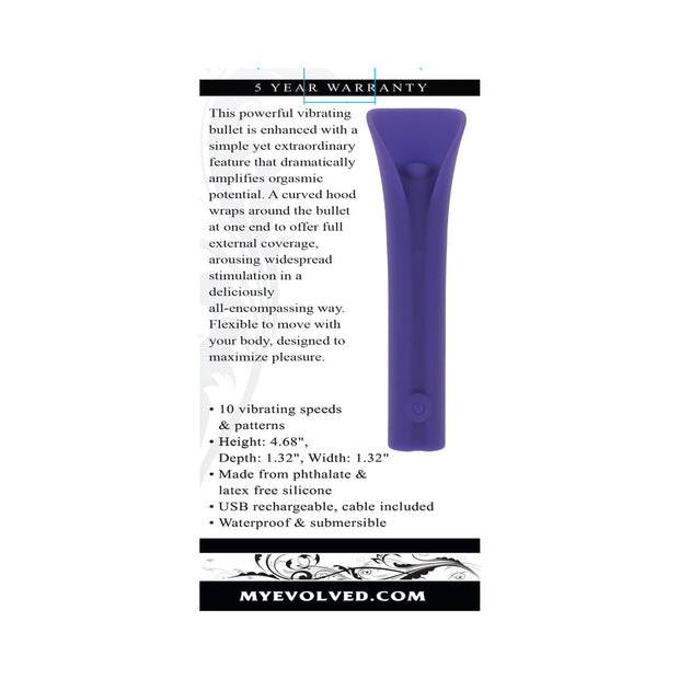 Evolved Full Coverage Rechargeable Bullet Silicone Purple - Headshop.com