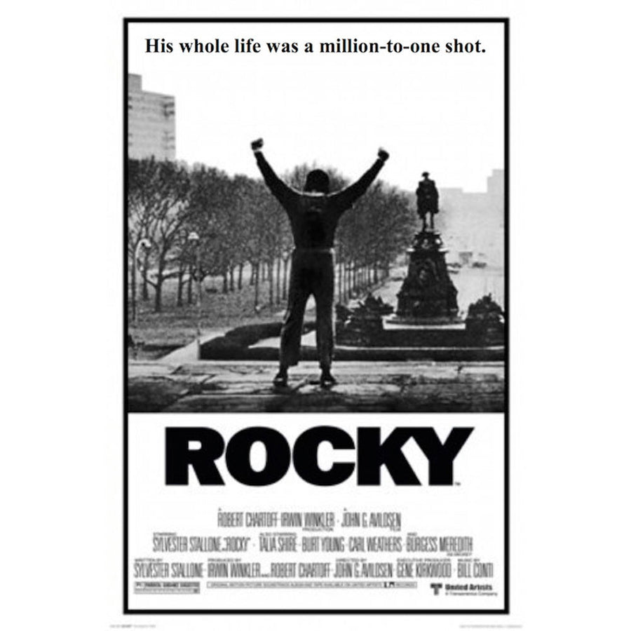 Rocky - His Life Was A Million To One Shot Poster - 24"x36" - Headshop.com