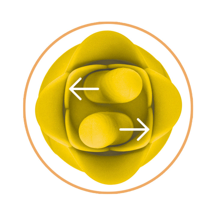 Clit-Tastic Tulip Finger Massager & Pleasure Plug Yellow - Headshop.com