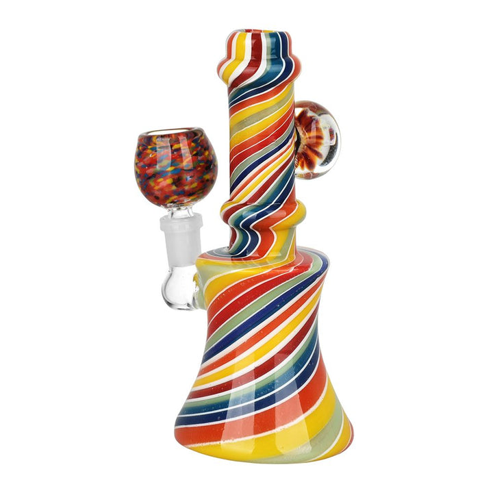 Flowering Spirals Glass Water Pipe - 5.5" / 10mm F / Colors Vary - Headshop.com