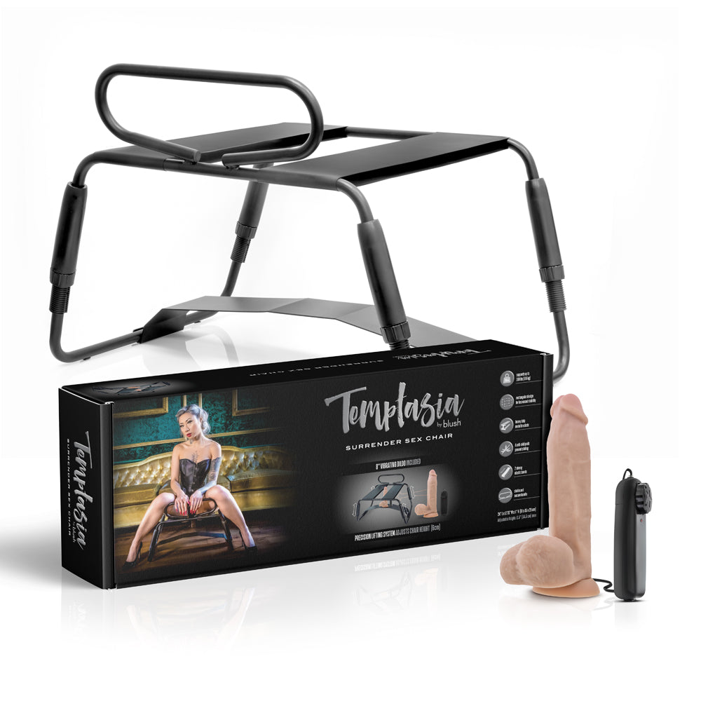 Temptasia Surrender Sex Chair Black - Headshop.com