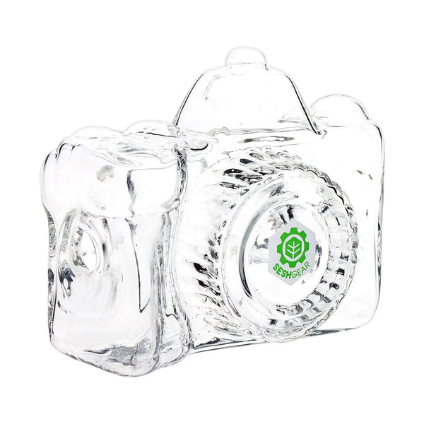 SeshGear Old School Camera Glass Hand Pipe - 3.75" / Clear SeshGear Old School Camera Glass Hand Pipe - 3.75" / Clear