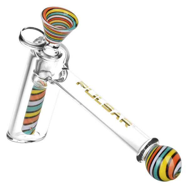 Pulsar Retro Rave Wig Wag Bubbler w/ Herb Slide - 6.25" / 14mm F Pulsar Retro Rave Wig Wag Bubbler w/ Herb Slide - 6.25" / 14mm F