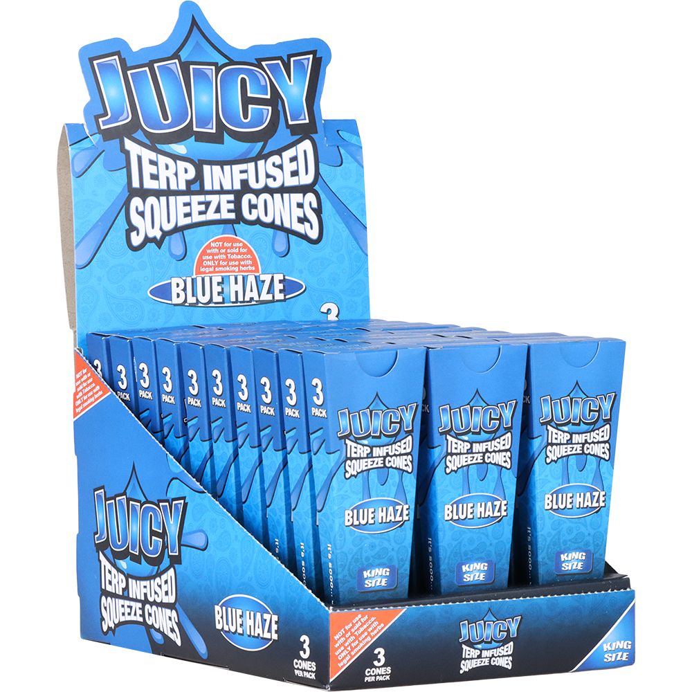 Juicy Terp Infused Squeeze Pre-Rolled Cones | Blue Haze | 30pk Display - Headshop.com
