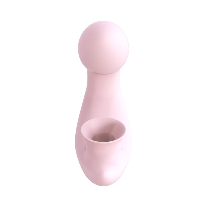 Shots Irresistible Desirable Rechargeable Silicone Soft Pressure Air Wave Dual Stimulator Pink - Headshop.com