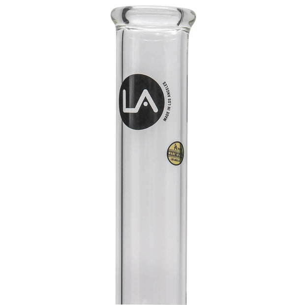 LA Pipes 12" Clear Straight Shot Bong - Headshop.com