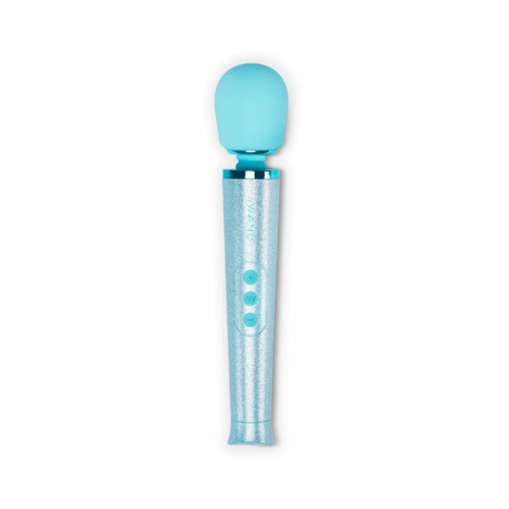 Le Wand All That Glimmers Petite Rechargeable Vibrating Massager Special Edition Set Light Blue - Headshop.com
