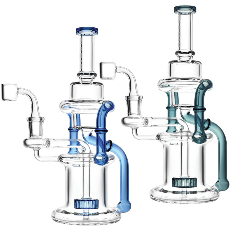 Pulsar Double Chamber Recycler Rig -10"/14mm F/Colors Vary - Headshop.com