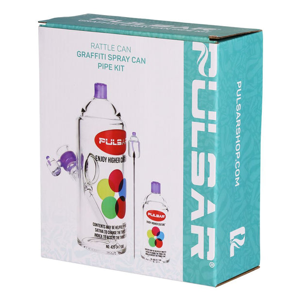 Pulsar Graffiti Series Spray Paint Glass Water Pipe Set / 7.5" / 14mm F