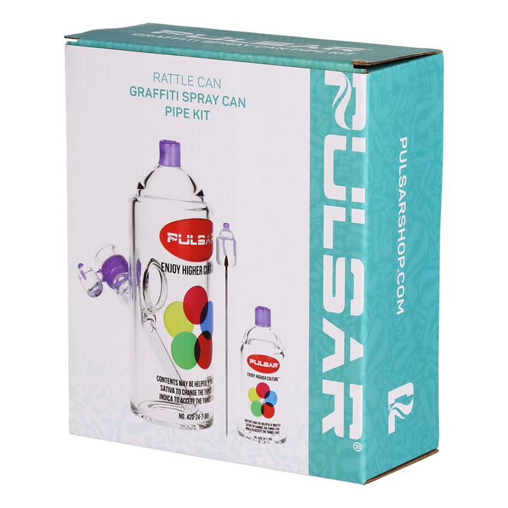 Pulsar Graffiti Series Spray Paint Glass Water Pipe Set / 7.5" / 14mm F