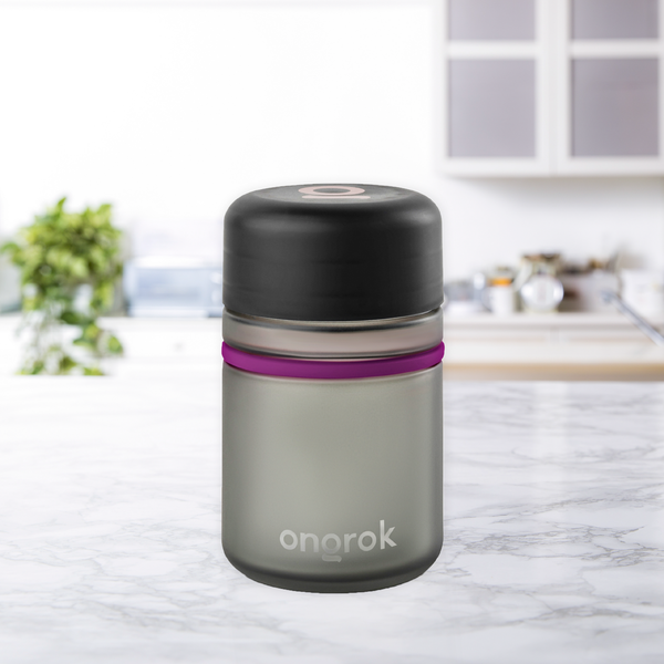 Ongrok Child Resistant Glass Storage Jar, 3 pack x 180ml each Ongrok Child Resistant Glass Storage Jar, 3 pack x 180ml each